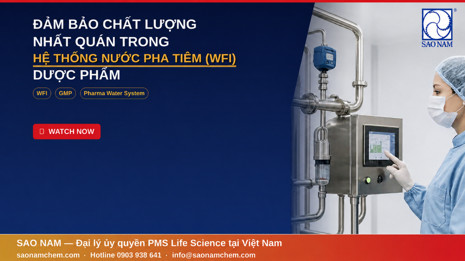 Đảm Bảo Chất Lượng nước pha tiêm dược phẩm 