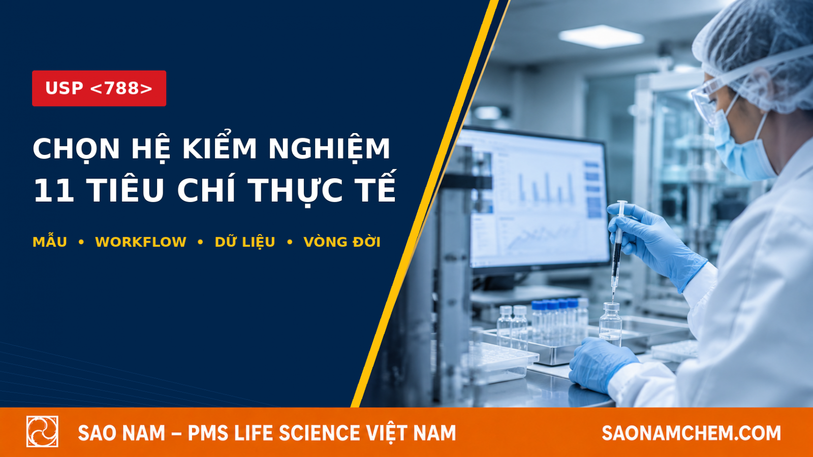 Mười một tiêu chí lựa chọn hệ kiểm nghiệm USP 788