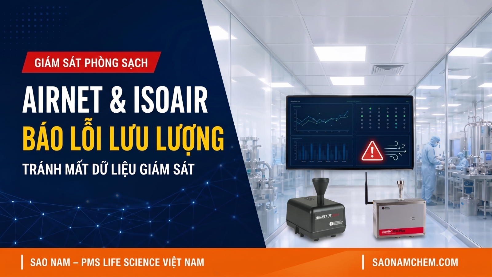 Airnet và IsoAir PMS báo lỗi