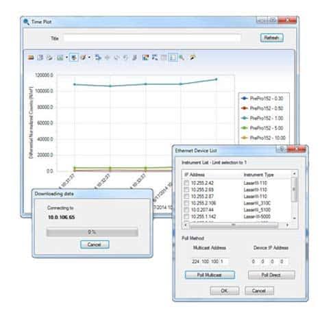 Giao diện phần mềm DataAnalyst quản lý dữ liệu phòng sạch