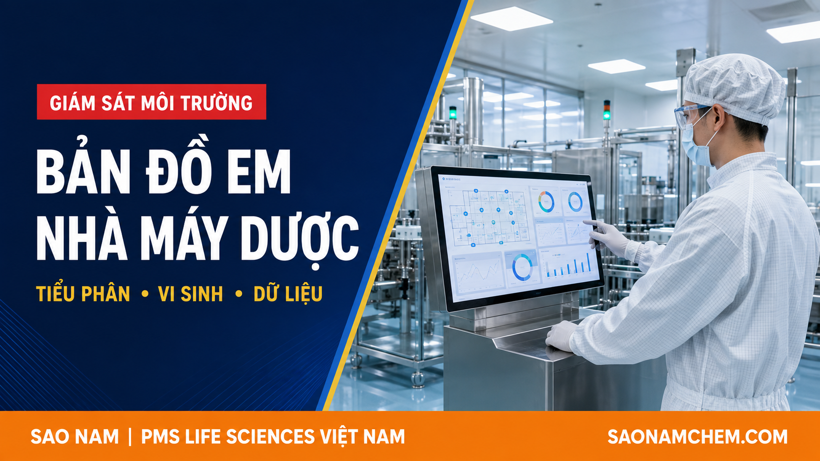 Bản đồ giám sát môi trường nhà máy dược: tiểu phân, vi sinh và dữ liệu phải nối với nhau thế nào?