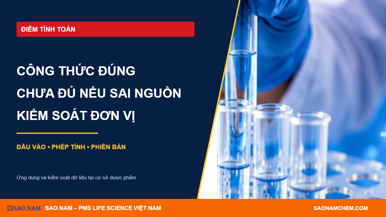 Điểm tính toán FacilityNet Insight: kiểm soát công thức, đơn vị và dữ liệu đầu vào