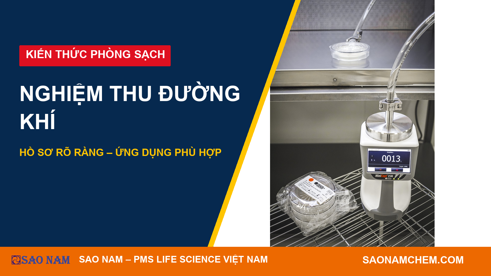 Bộ lấy mẫu vi sinh khí nén MiniCapt: nghiệm thu cả đường khí, không chỉ máy