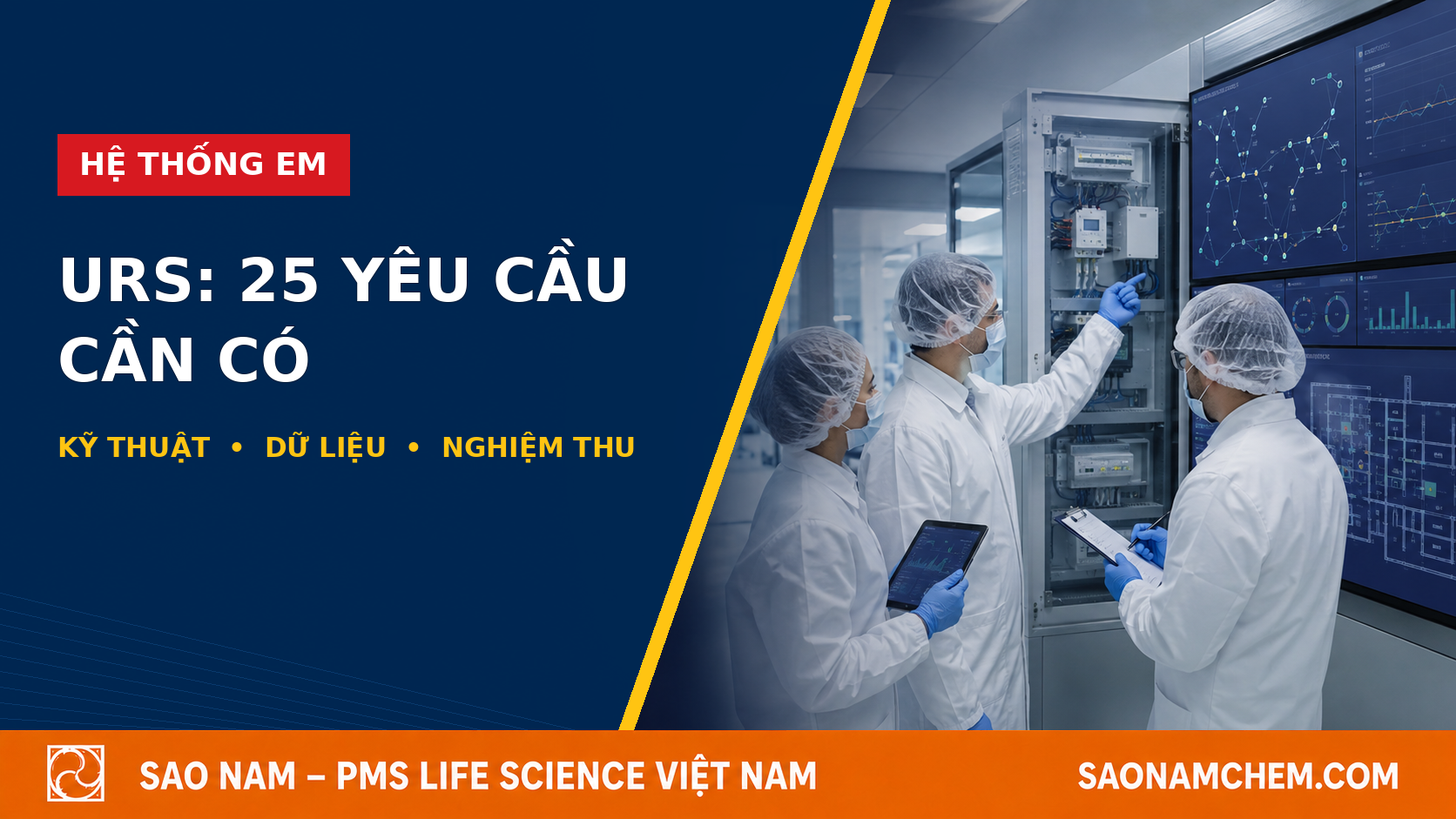 Viết URS cho hệ thống EM nhà máy dược: 25 yêu cầu kỹ thuật và dữ liệu cần có