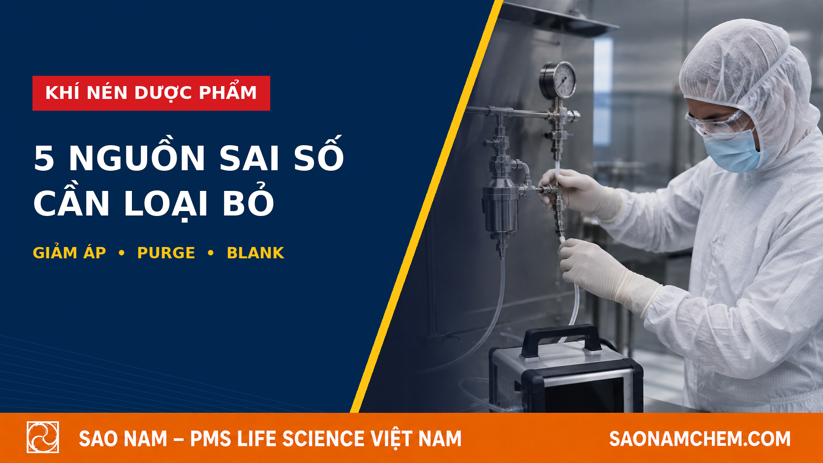 Đo tiểu phân trong khí nén dùng cho sản xuất dược - 5 nguồn sai số cần loại bỏ