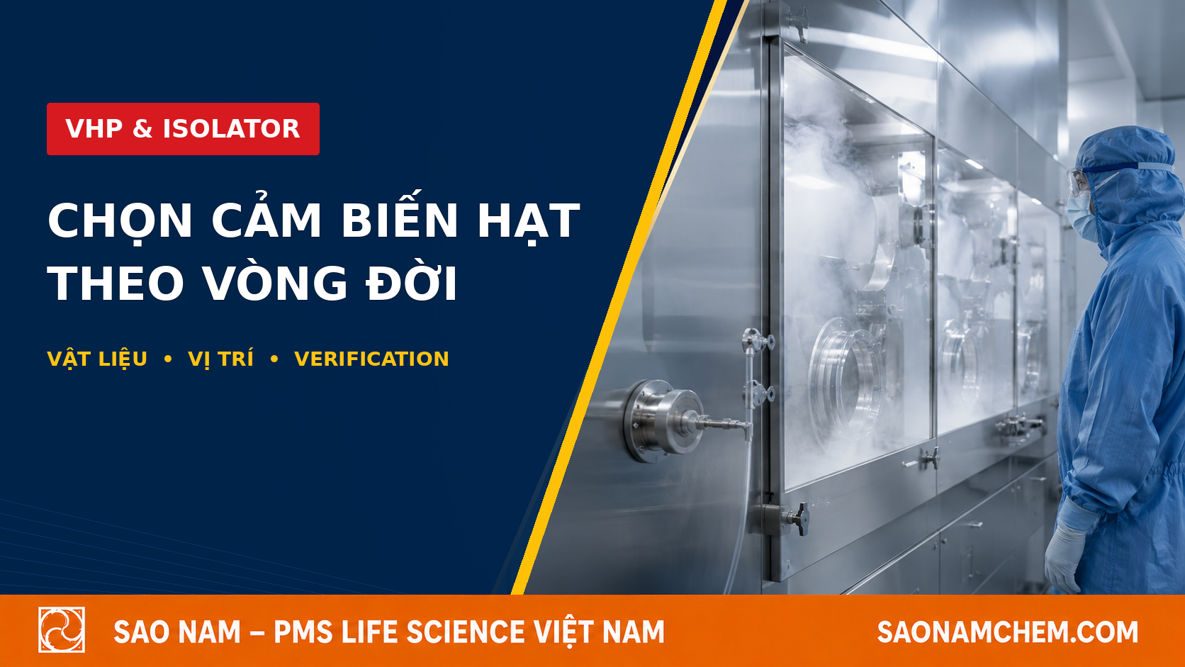 Chọn cảm biến hạt cho khu vực khử nhiễm VHP: vật liệu, vị trí và vòng đời