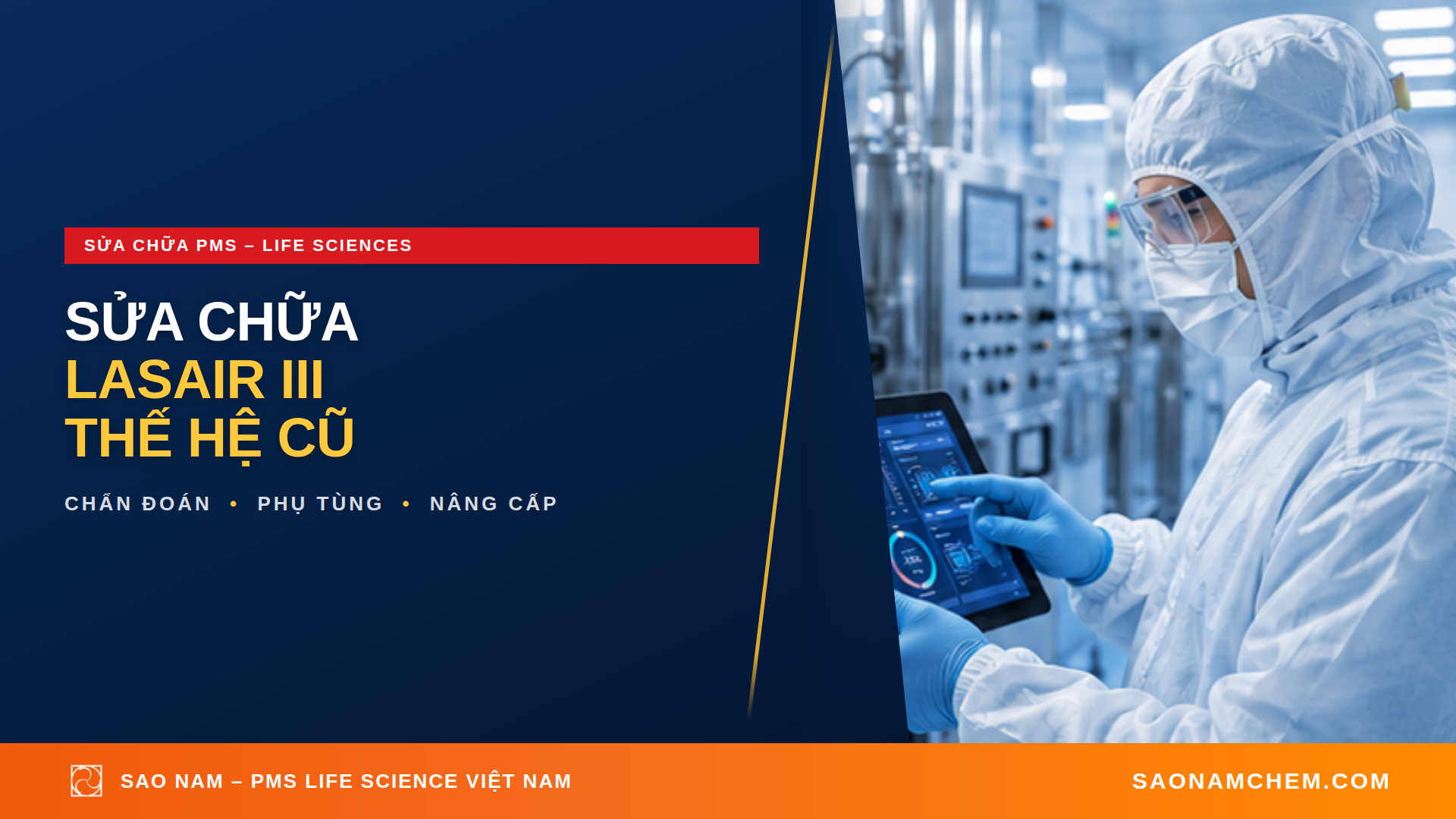 Sửa chữa Lasair III – máy đếm tiểu phân thế hệ cũ