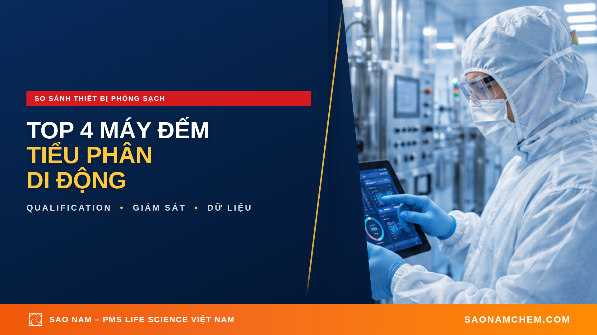 Top 4 máy đếm tiểu phân di động cho phòng sạch dược
