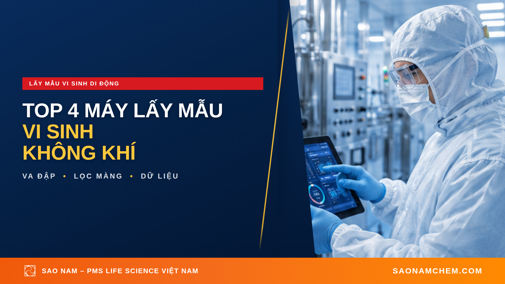 Top 4 máy lấy mẫu vi sinh không khí di động ngành dược