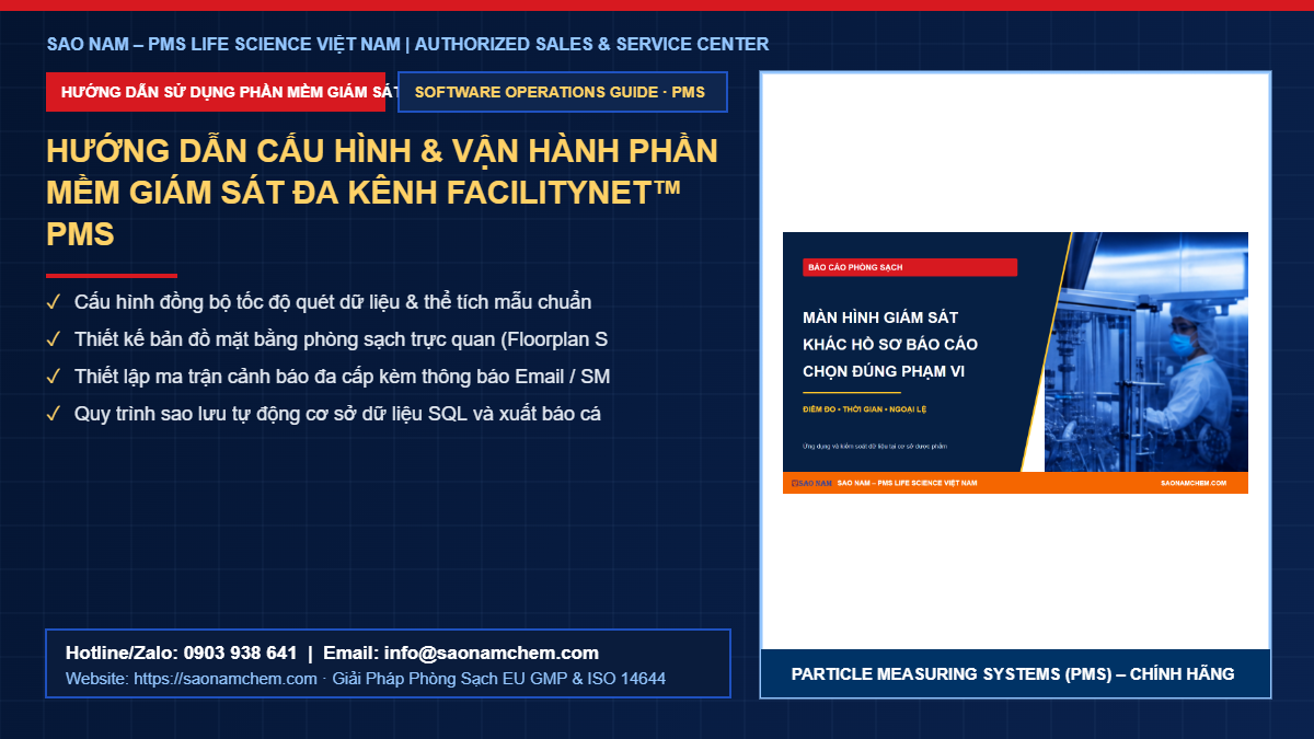 Hướng Dẫn Cấu Hình & Vận Hành Phần Mềm Giám Sát Đa Kênh FacilityNet™ PMS