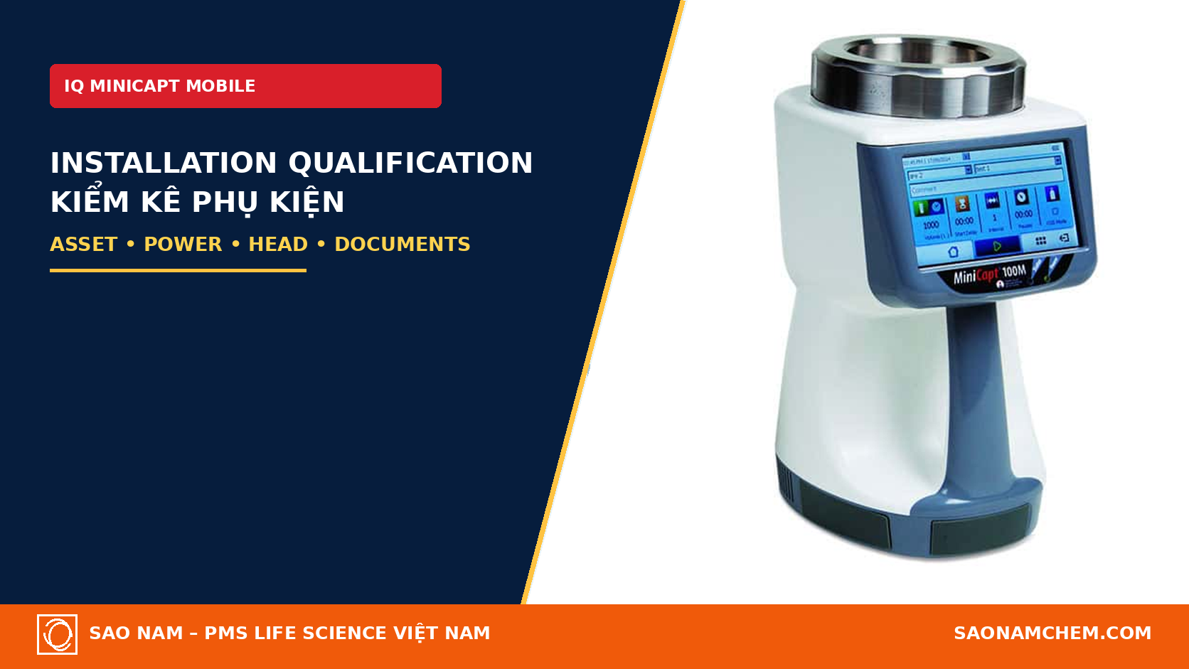 IQ MiniCapt Mobile: kiểm kê cấu hình và phụ kiện ngay tại nơi sử dụng