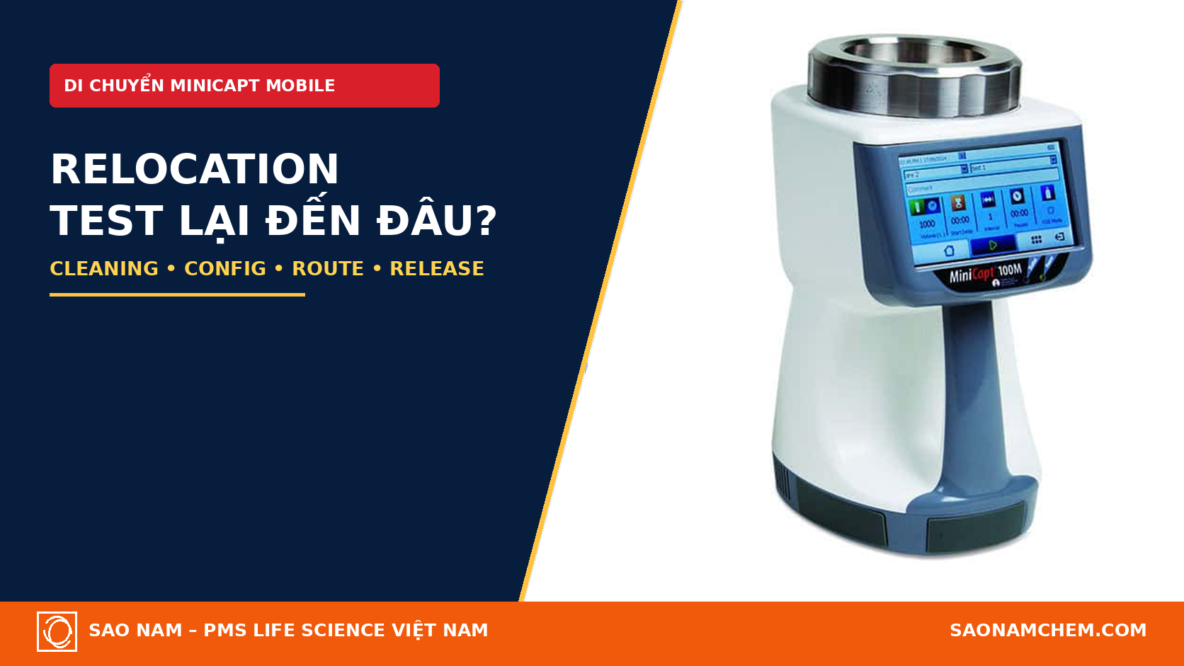 Di chuyển MiniCapt Mobile giữa khu vực sạch: đánh giá điều gì trước khi lấy mẫu?