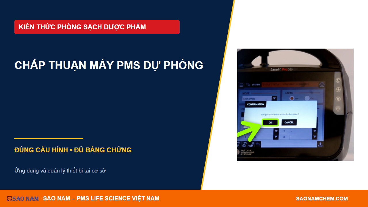 Dùng máy PMS dự phòng khi đi sửa: kiểm tra khả năng thay thế