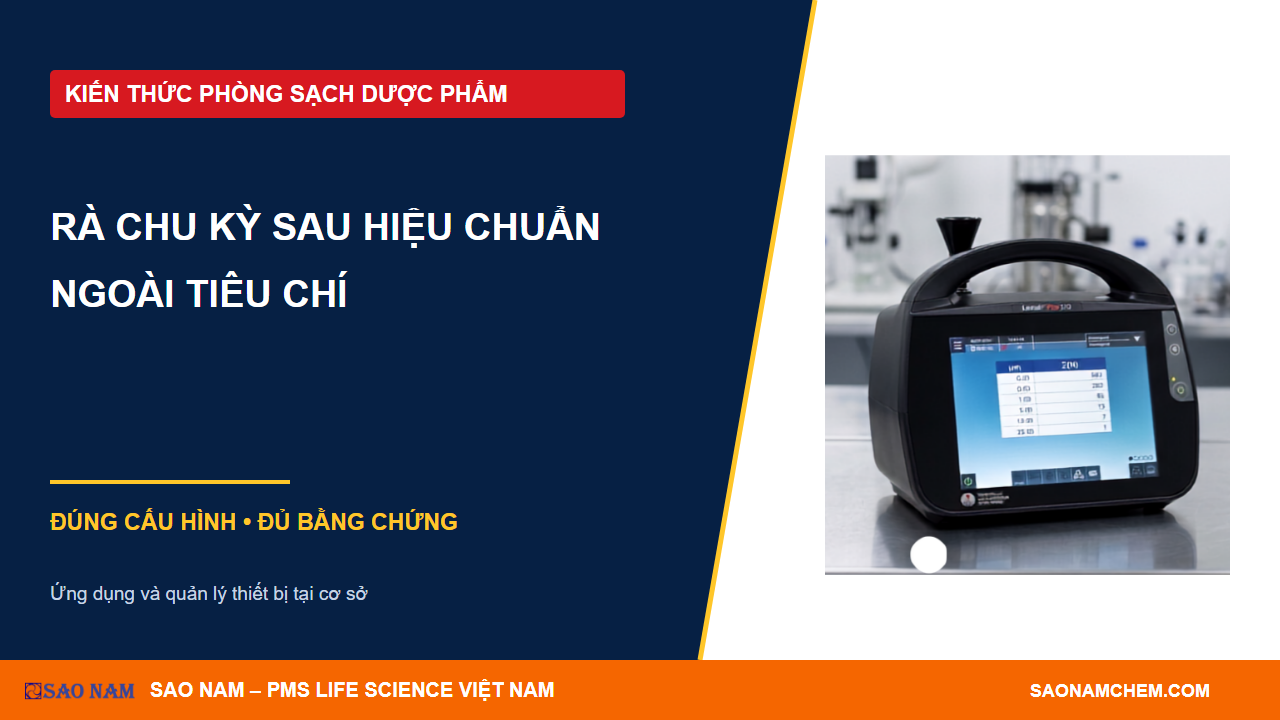 Sau hiệu chuẩn ngoài tiêu chí: rà chu kỳ kiểm tra bằng dữ liệu