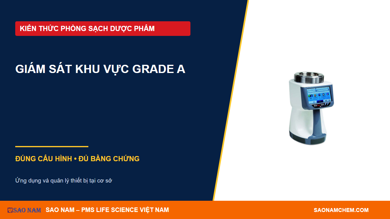 Grade A: giám sát tiểu phân và vi sinh trong quá trình vô trùng tới hạn