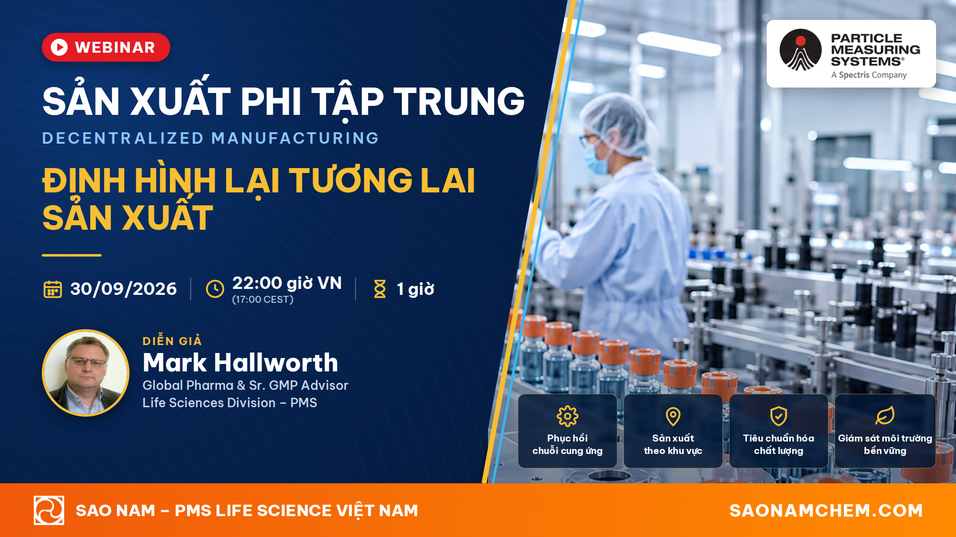 Sản xuất phi tập trung – Định hình lại tương lai sản xuất dược phẩm